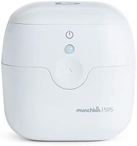 Munchkin Portable Soother & Dummy UV Steriliser | Kills 99% of Germs in 59 seconds | Baby Essentials | White