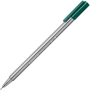 triplus 334 0.3 mm Staedtler Fine Liner Superfine Point Pen - Sea Green (Pack of 10)