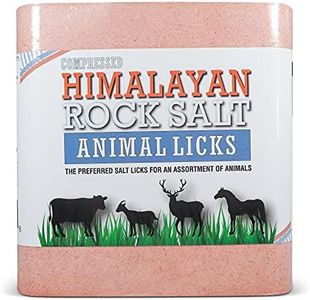 Himalayan Secrets® 22LB (10KG) Compressed Pink Himalayan Salt Lick | for Livestock and Wildlife Animals | 100% Pure & Natural Feed Salt Block | Natural Minerals and Trace Elements