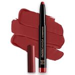 FACES CANADA Ultime Pro HD Intense Matte Lipstick + Primer - Crushed Berry (Red), 1.4g | 9HR Long Stay | Flawless HD Matte Finish | Intense Color | Lightweight | Smooth Glide | Primer Infused