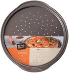 Baker's Secret Non stick Pizza Pan for Oven 12.5", Carbon Steel Pizza Baking Pan, Non-stick Bakeware Food-Grade Coating For Easy Release Dishwasher Safe Oven Baking Supplies - Classic Collection