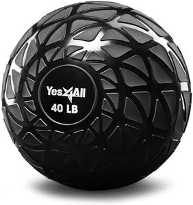 Yes4All Slam Balls, 10-40lb Medicine Ball Weight, Durable PVC Sand Filled Workout Dynamic Medicine Ball for Core Strengthen