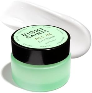 Eight Saints Skin Care All In Eye Cream, Natural and Organic Anti Aging Under Eye Cream to Reduce Puffiness, Wrinkles, and Under Eye Bags, Dark Circles Under Eye Treatment, 0.5 Ounces