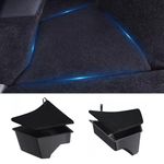Ywooon Rear Trunk Organizer Storage Boxes with Lids for Tesla Model 3 Highland 2024 Side Storage Protector Packets, Rear Trunk Side Storage Bin Highland Accessories, 2 Pieces