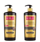 2 x Bioblas Black Garlic Shampoo 1000 ml - Anti Hair Loss for Women and Men, Odourless, Dermatologically Tested (2 x 1000 ml)