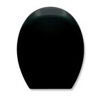 AQUALONA® Luxury Duroplast Toilet Seat – Oval Shaped, Soft Close - Ceramic Appearance - One Button Hinge Release for Quick Cleaning, Easy Install (Black)