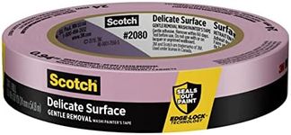 Scotch Delicate Surfaces Painters Tape, 0.94 in x 60 yd, Damage-Free Painting Prep, Protect Delicate Surfaces, UV & Sunlight Resistant, Solvent-Free Adhesive, Indoor Masking Tape, 1 Roll (2080EL-24E)