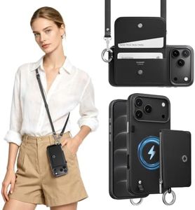 MAGEASY Pouch MagSafe Crossbody Wallet Phone Case for iPhone 18 Pro Max & 17 Pro Max - Removable Wallet with Strap, 16ft Drop Protection, Card Holder Coin Pocket Magnetic Purse (Black)