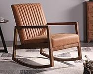 CIMOTA Leather Modern Rocking Chair