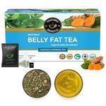 TEACURRY Belly Fat Tea(1 Month Pack, 30 Herbal Tea Bags)- Helps With Belly Fat, Water Weight, Bloating, 60 Gms