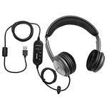 ECS OHUSB WordSlinger Deluxe Overhead USB Transcription Headset