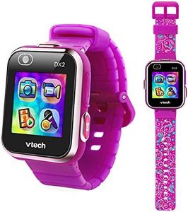 VTech KidiZoom Smartwatch DX2, Special Edition Floral Birds with Bonus, Pedometer, Vivid Violet Wristband