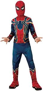 Rubies Disfraz Iron Spider para niño, con cubrebotas adjuntas y máscara de tela Oficial de la Película Guerra infinita/Infinity war de los Vengadores Marvel Disfraz