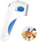 Electric Flea Comb for Dogs and Cats, Pet Electric Flea Zapper, Ticks Grooming Removal Tool, Lice Remover Grooming Comb Brush for Dogs Cats, Safe Cordless Cat Dog Flea Comb, Includes Cleaning Brush