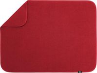 S&T INC. Absorbent, Reversible XL Microfiber Dish Drying Mat for Kitchen, 18 Inch x 24 Inch, Racer Red