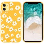 JOYLAND Silicone Daisy Case for iPhone 6 Plus/6S Plus Bumper Floral Skin Anti-Scratch Shock Proof Yellow TPU Phone Case Cover Shell Compatible for iPhone 6 Plus/iPhone 6S Plus