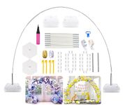 LANGXUN Large Size Balloon Arch Kit and Balloon Column Stand Kit for Birthday Decorations Wedding Decorations Event Party Supplies Garden Decorations Christmas Decorations (White)