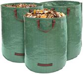 3-Pack 72 Gallons Garden Bag - Reusable Yard Waste Bags, Lawn Pool Garden Waste Bag, Gardening Bags, Leaf Bag Lawn Bags