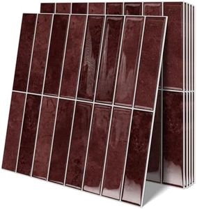 10 Sheets Upgraded Thicker Design Subway Tile Peel and Stick Backsplash