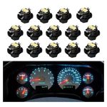 RAVSOFT Instrument Gauge Cluster Panel Speedometer LED Lights Bulbs Kit replacement Compatible with 2002-2006 Dodge Ram 1500 2500 3500 (White), Pack of 14