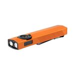 OLIGHT ArkPro 1,500 Lumens Flat Torch with Pure Flood, Spotlight, UV and Green Light, Rechargeable with Dual Charging Options for Outdoors, Detection, Pointing (Orange, CW)