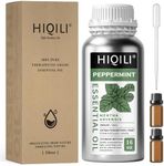 HIQILI Peppermint Essential Oil,Pure Natural,Mint Oil for Spray, Diffuser, Skin, Refreshing,16Oz