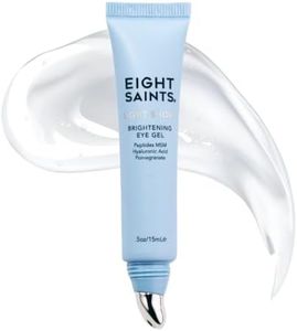 Eight Saints Light Show Brightening Eye Gel, Natural and Organic Anti Aging Cooling Eye Gel to Reduce Puffiness, Wrinkles and Calms Under Eye Skin, 0.5 Ounces