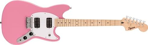 Fender Squier Sonic Mustang Hh Mn Flash Pink Electric Guitar 0373702555 - Poplar Wood