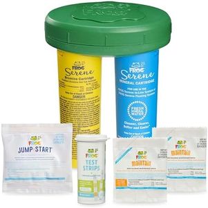 FROG Serene Floating System for Hot Tubs with 2 Pack of FROG Maintain - Prefilled Hot Tub Sanitizer - Hot Tub Maintenance System with Sanitizing Minerals & Bromine