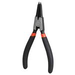 GROZ External Straight Circlip Plier with Precise & Solid Contact Tips| Ideal for Fitting Snap Rings on Shafts| Chrome Vanadium Construction| Wear Resistant| Cousin Grip| Length: 175 mm| CLP/ST/E/175