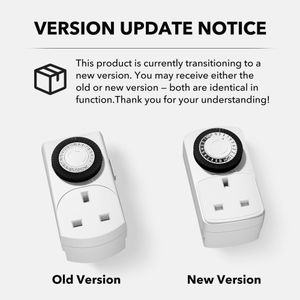 HBN 24-Hour Timer Plug Set – 3-Pack Mechanical Switch Sockets