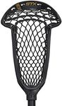 STX Lacrosse Axxis Strung Draw Head with Crux Mesh Pro Pocket, Black