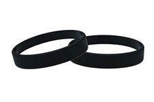 Silicone Wristbands Pack Of 10 Youth Sizes Choice Of Colours (Black)