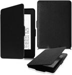 FINTIE Slimshell Case for 6" Kindle Paperwhite 2012-2017 (Model No. EY21 & DP75SDI) - Lightweight Protective Cover with Auto Sleep/Wake (Not Fit Paperwhite 10th & 11th Gen), Black