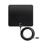 Chaowei Indoor TV Antenna, 40 Miles Range, 16.5FT Long Coaxial Cable-Multi-Directional Leaf Depol Antenna for Smart TV 4K 1080p TV Receiving VHF UHF Freeview Channels