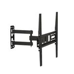 BonKaso Heavy Duty Full Motion TV Wall Mount Bracket for 20 to 55 Inch LED/LCD/OLED TVs | Dual Arm Articulating, Swivel & Tilt Adjustable TV Wall Stand | Supports Up to 35kg | Black | Pack of 1