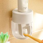 2025 Upgraded So Nice Toothpaste Dispenser Wall Mounted Bathroom Automatic Toothpaste Squeezer,Visualization of Toothpaste Flow Rate
