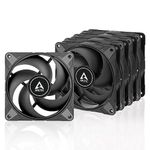 ARCTIC P12 Max (5 Pack) - PC Fan, High-Performance 120mm Case Fan, PWM Controlled 200–3300 RPM, Optimised for Static Pressure, 0dB Mode, Fluid Dynamic Bearing - Black