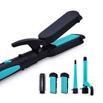 Havells 5-in-1 Multi Styling Kit - Straightener, Curler, Crimper, Conical Curler & Volume Brush | For Multiple Hair Styles | 2 Years Guarantee | Blue/Black | HC4045