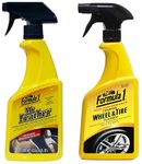 Formula 1 Mr.Leather 615163 Spray Cleaner and Conditioner (473 ml) & 615254 High Performance Foaming Wheel Cleaner (680 ml)