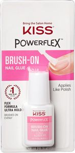 KISS Powerflex Brush-On Nail Glue – Ultra Hold Flex Formula for False Nails