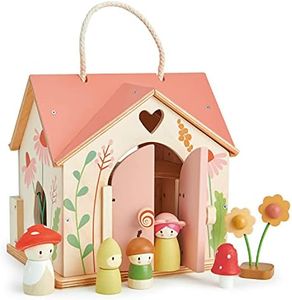 Tender Leaf Toys Rosewood Cottage Dolls House With Furniture Accessories And Dolls - Imaginative Play For Children With A Woodland Fairy Theme