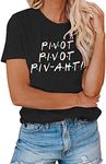 AEURPLT Friends T Shirt Womens Pivo