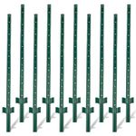 Toriexon Fence Posts 5Feet - 10Pack, Heavy Duty Metal Fence Post with U-Channel, Steel Fence U-Post for Holding Garden Wire Fence, Corner Anchor Posts etc.