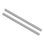 sourcing map 2pcs Round Steel Metal Rods, 5.5mm x 100mm High Speed Steel (HSS) Lathe Bar Stock Tool, for Shaft Gear Drill Lathes Boring Machine Turning Miniature DIY Craft