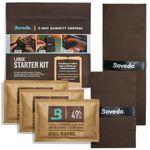 Boveda Music Large Starter Kit - (3) 49% RH Standard Boveda - Ideal Two-Way Humidty Control for MOST CLIMATES - For Guitars & Other Large Wooden Instruments