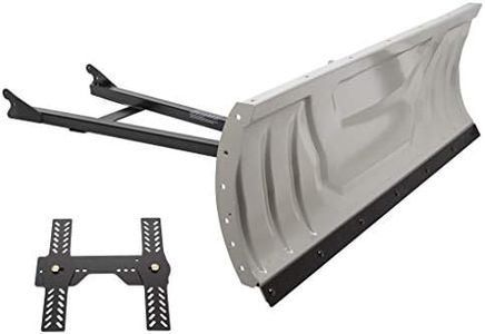 ECOTRIC ATV Snow Plow Blade Adjustable 48" Complete Universal Kit Compatible with Honda Kawasaki Polaris (You Will Receive 2 Packages)