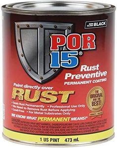 POR-15 45408 Semi Gloss Black Rust Preventive Paint - 1 Pint