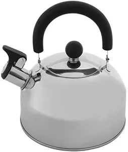 Lily's Home 2 Quart Stainless Steel Whistling Tea Kettle, the Perfect Stovetop Tea and Water Boilers for Your Home, Dorm, Condo or Apartment.