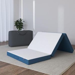 BedStory Folding Mattresses Queen Size, 4 Inch Foldable Mattress with Removable Washable Cover, Tri Fold Mattress with Carry Bag, Supportive Portable Bed Foam Mattress for Camping, 60x80 Inch